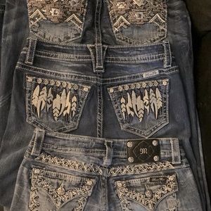 Miss Me Denim Jeans Lot Of 3 Size 27 FREE SHIP